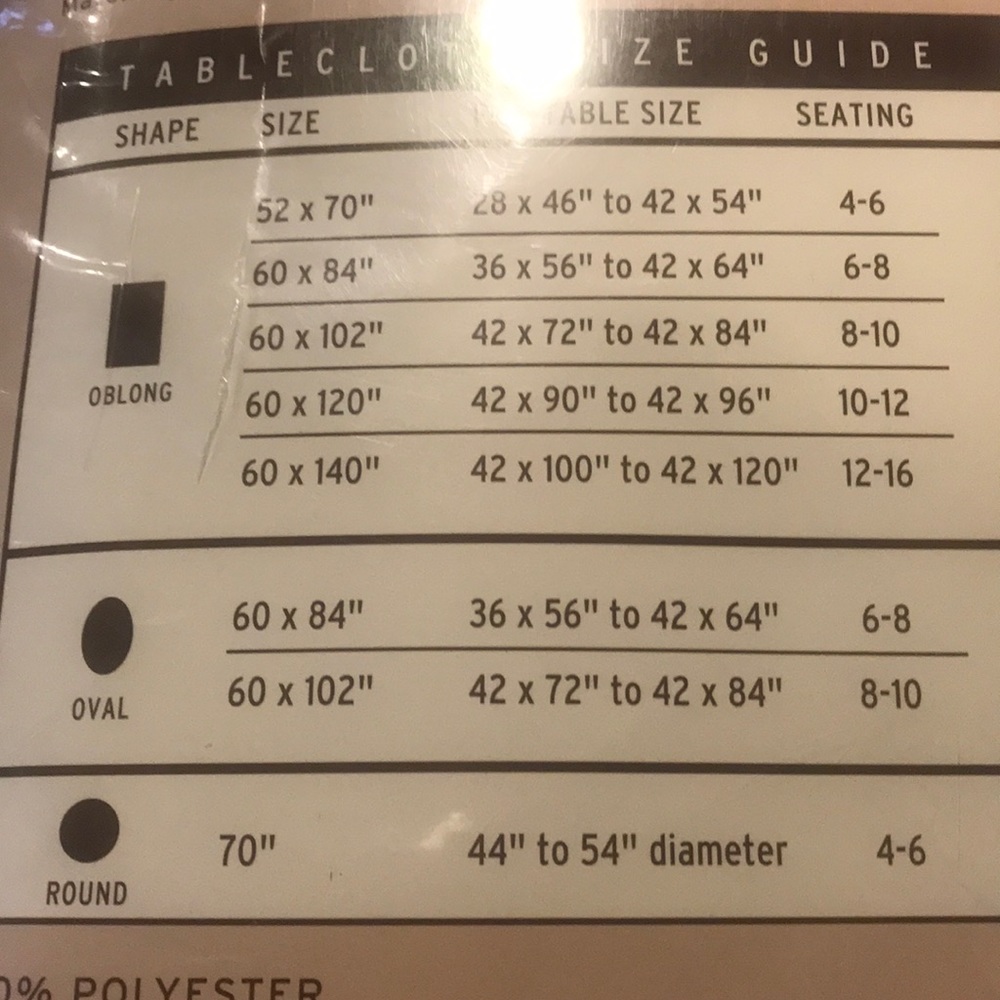 2 table cloths solid blue oblong - Picture 3 of 7